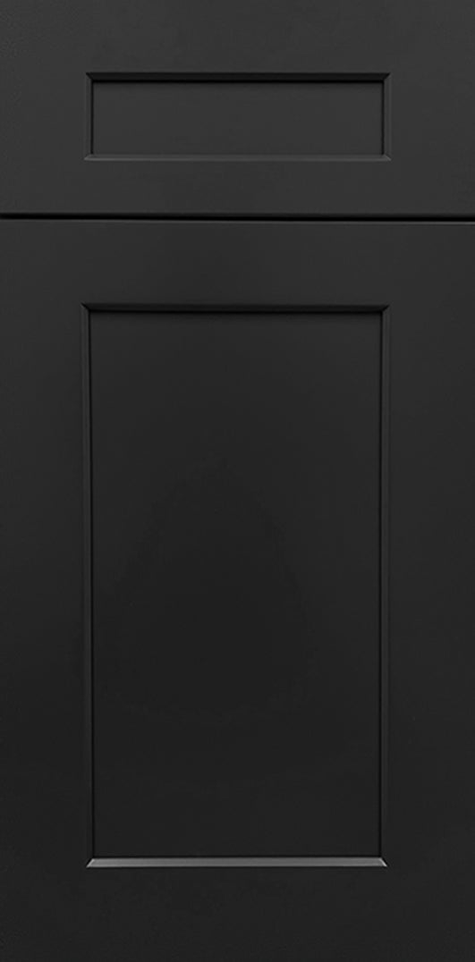 Shaker Black White Sample Door - 11"W x 15"H x 3/4"D